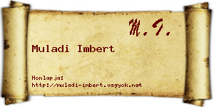 Muladi Imbert névjegykártya